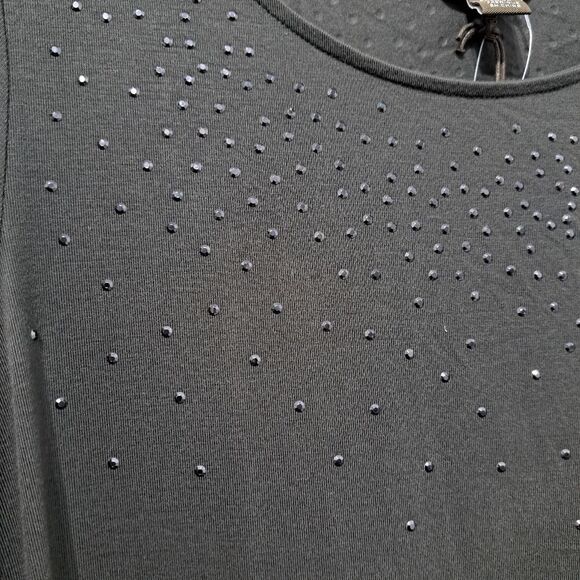 Tommy Bahama Studded Embellished Pullover Ligthweight Mini Dress Pepper Med NWT - Picture 6 of 14